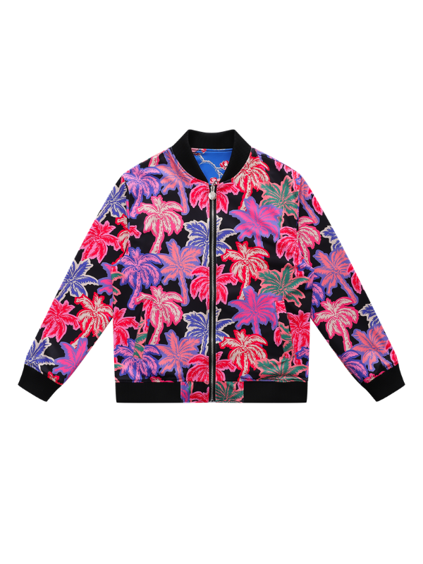 Palm Tree Reversible Bomber Jacket
