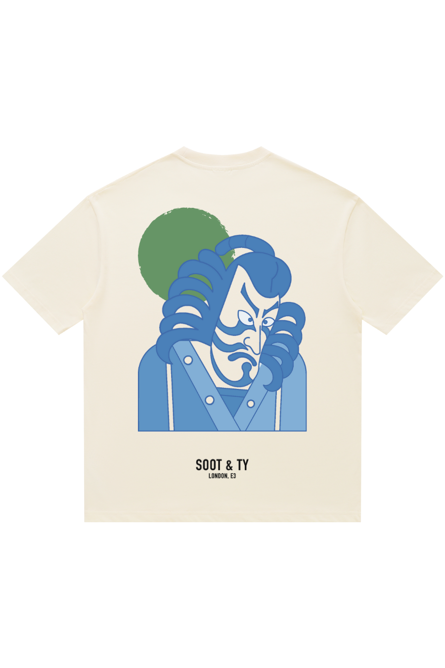 Soot and Ty Green Samurai Relaxed Fit T-Shirt