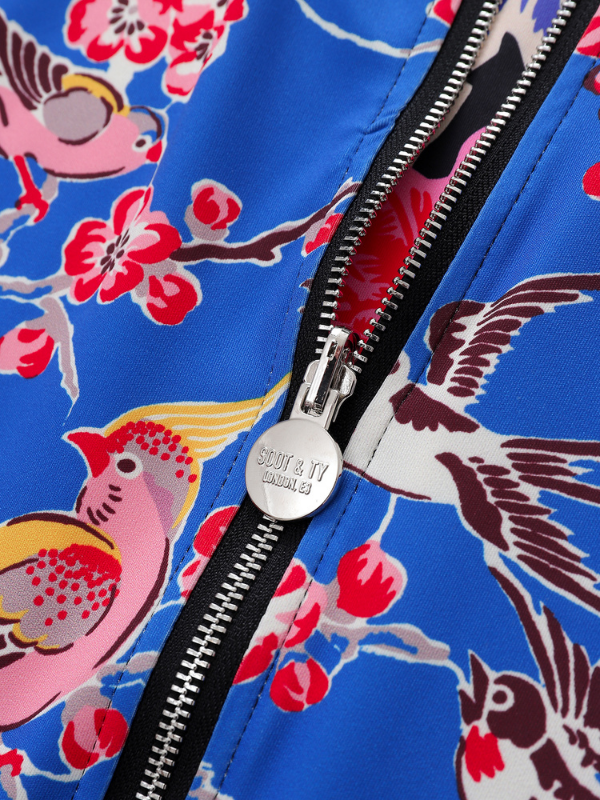Palm Tree Reversible Bomber Jacket