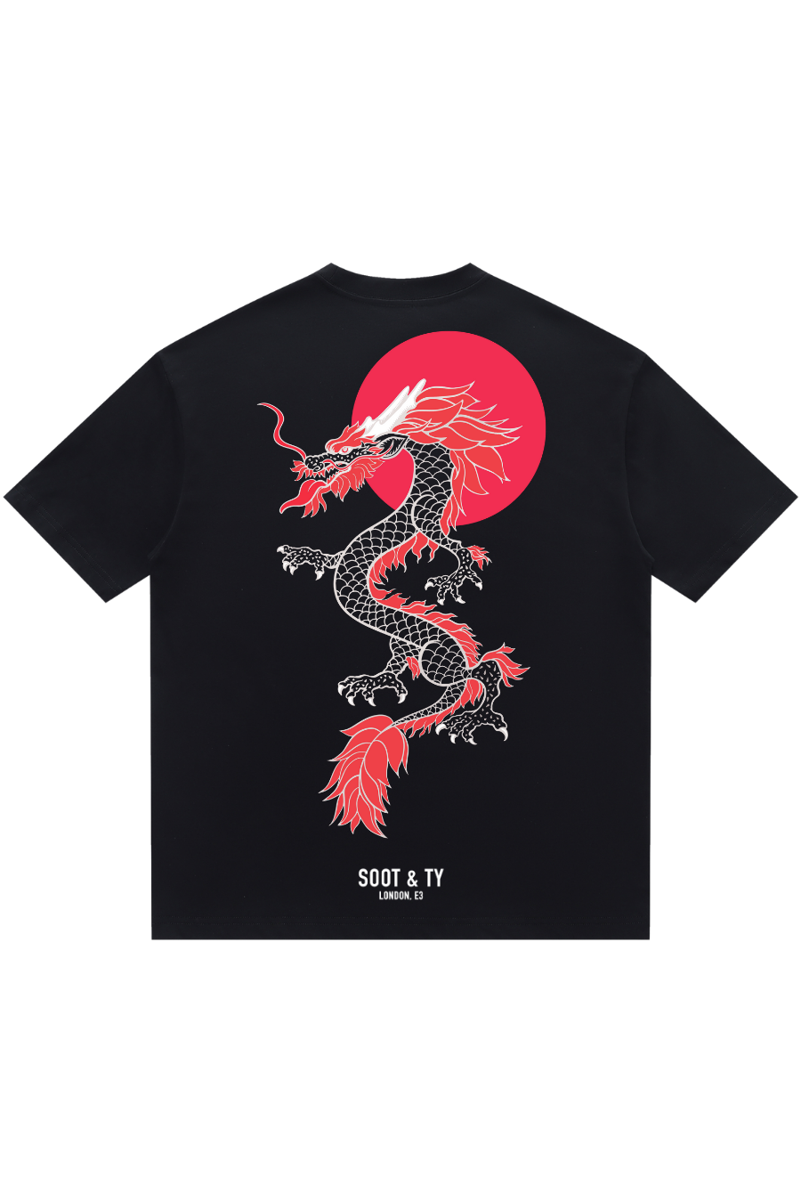 Soot and Ty Fiery Dragon Relaxed Fit T-Shirt