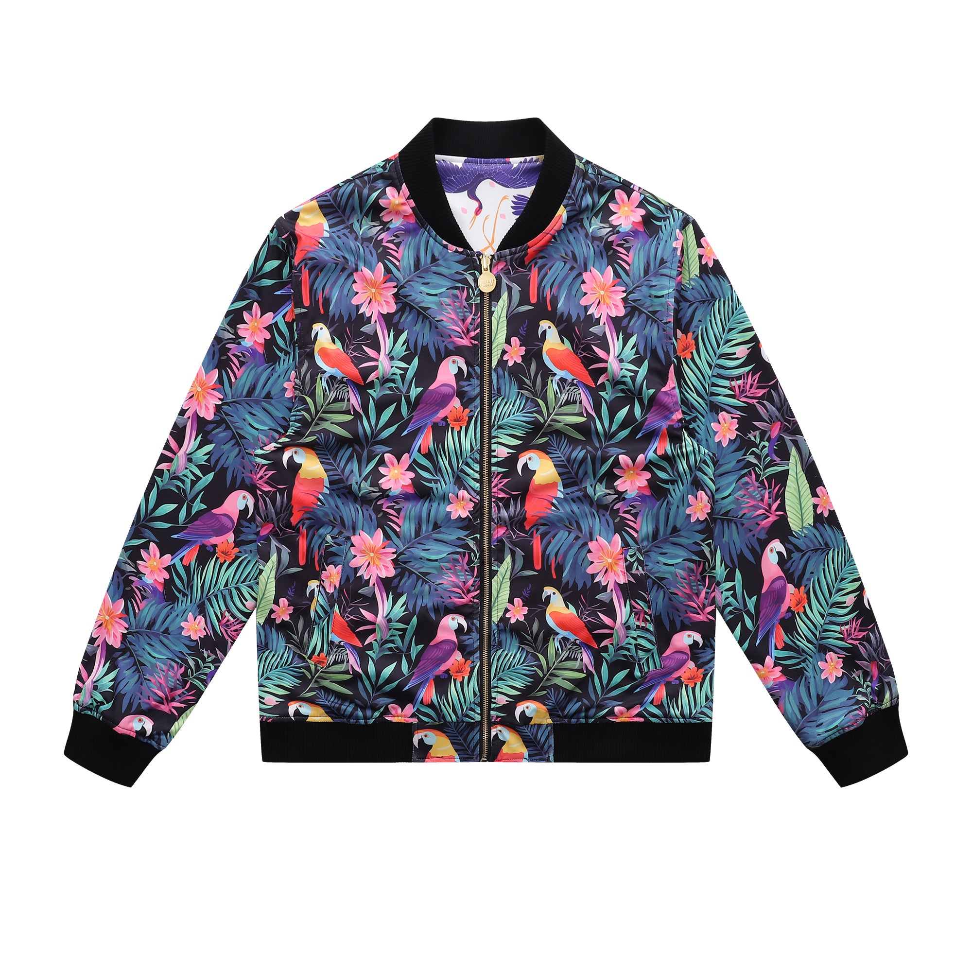 Soot and Ty Empress' Garden Reversible Bomber Jacket