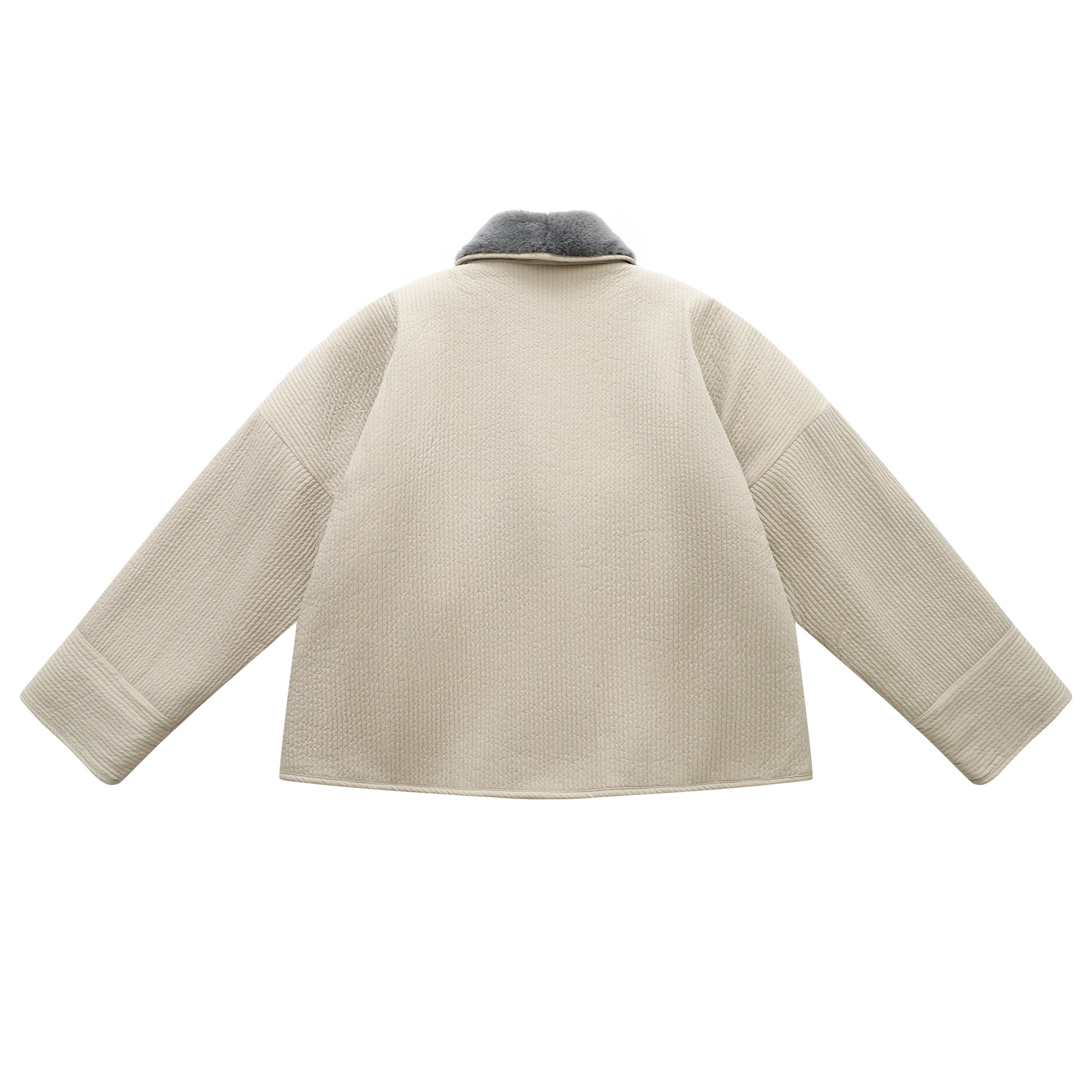 Soot and Ty Reversible Kimono Jacket Unisex Beige