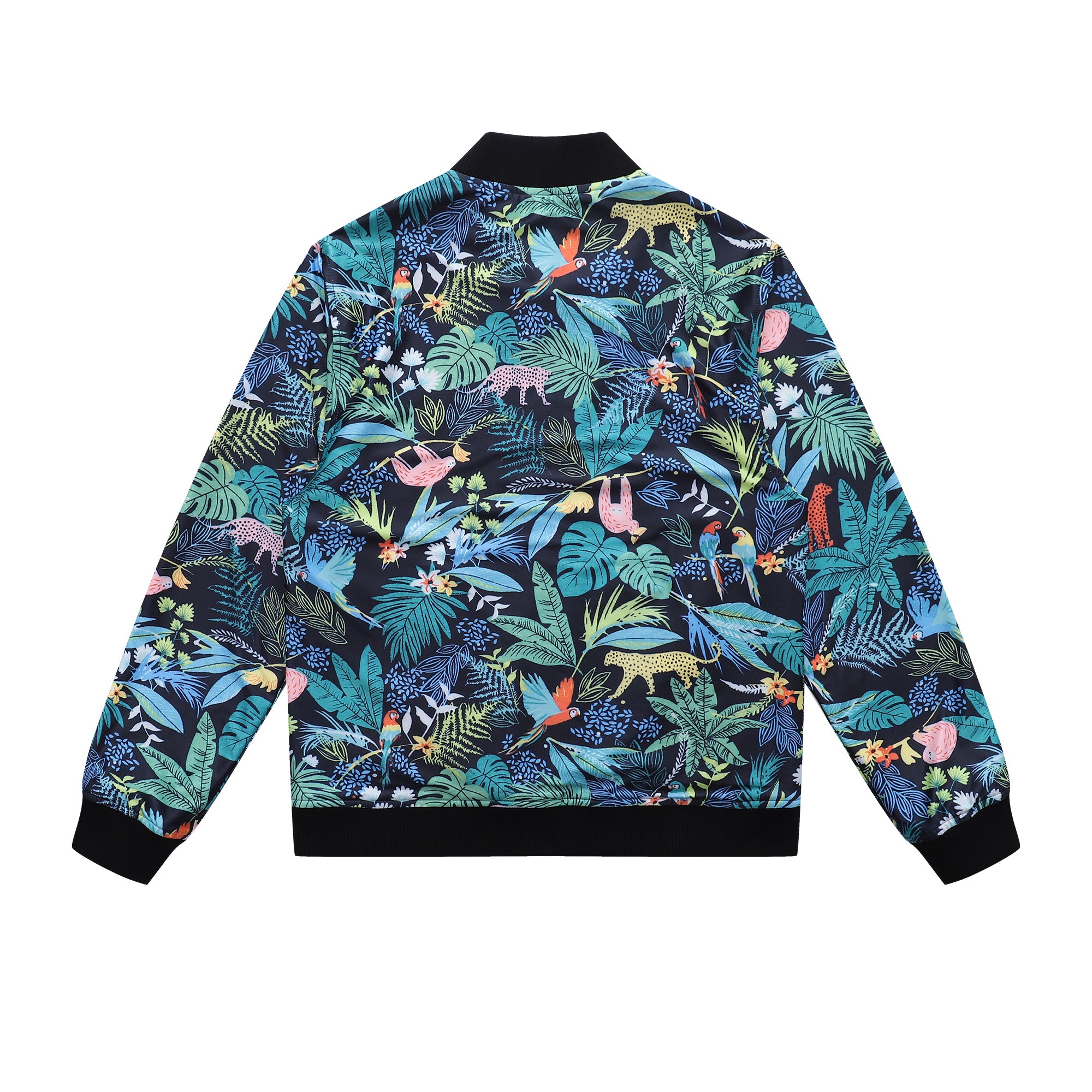 Soot and Ty Tropical Beauty Reversible Bomber Jacket