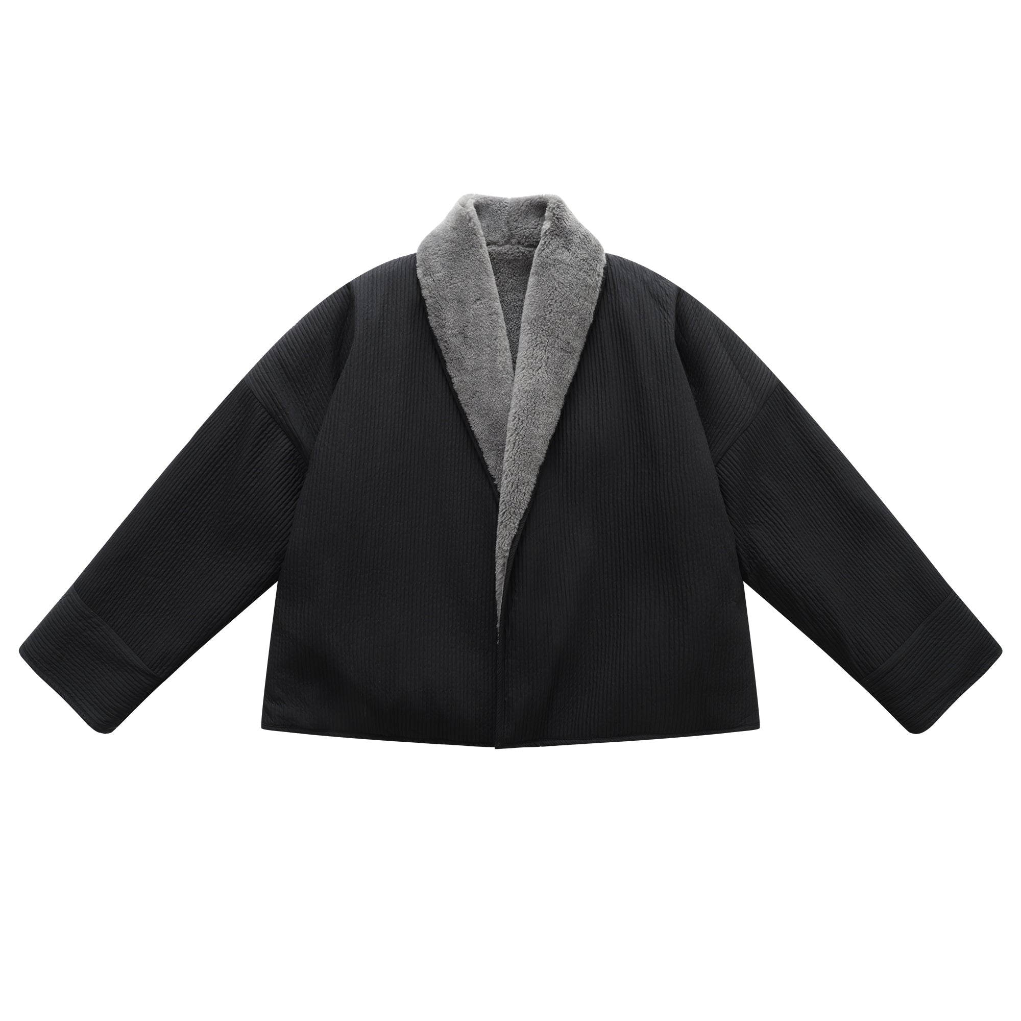 Soot and Ty Reversible Kimono Jacket Unisex Black