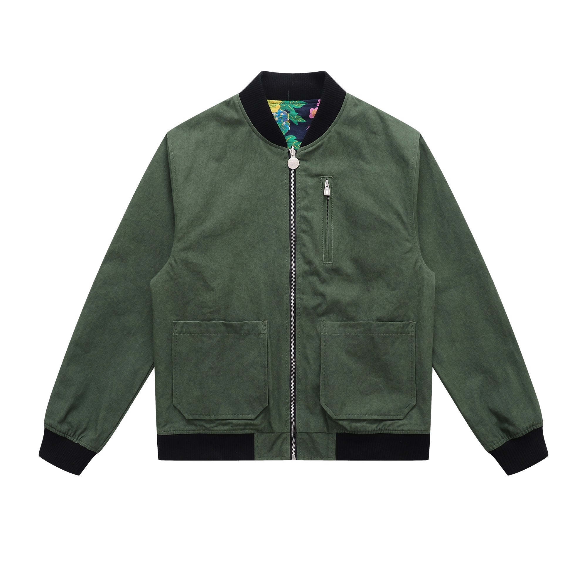 Classic Reversible Chore Bomber Jacket Forest Green