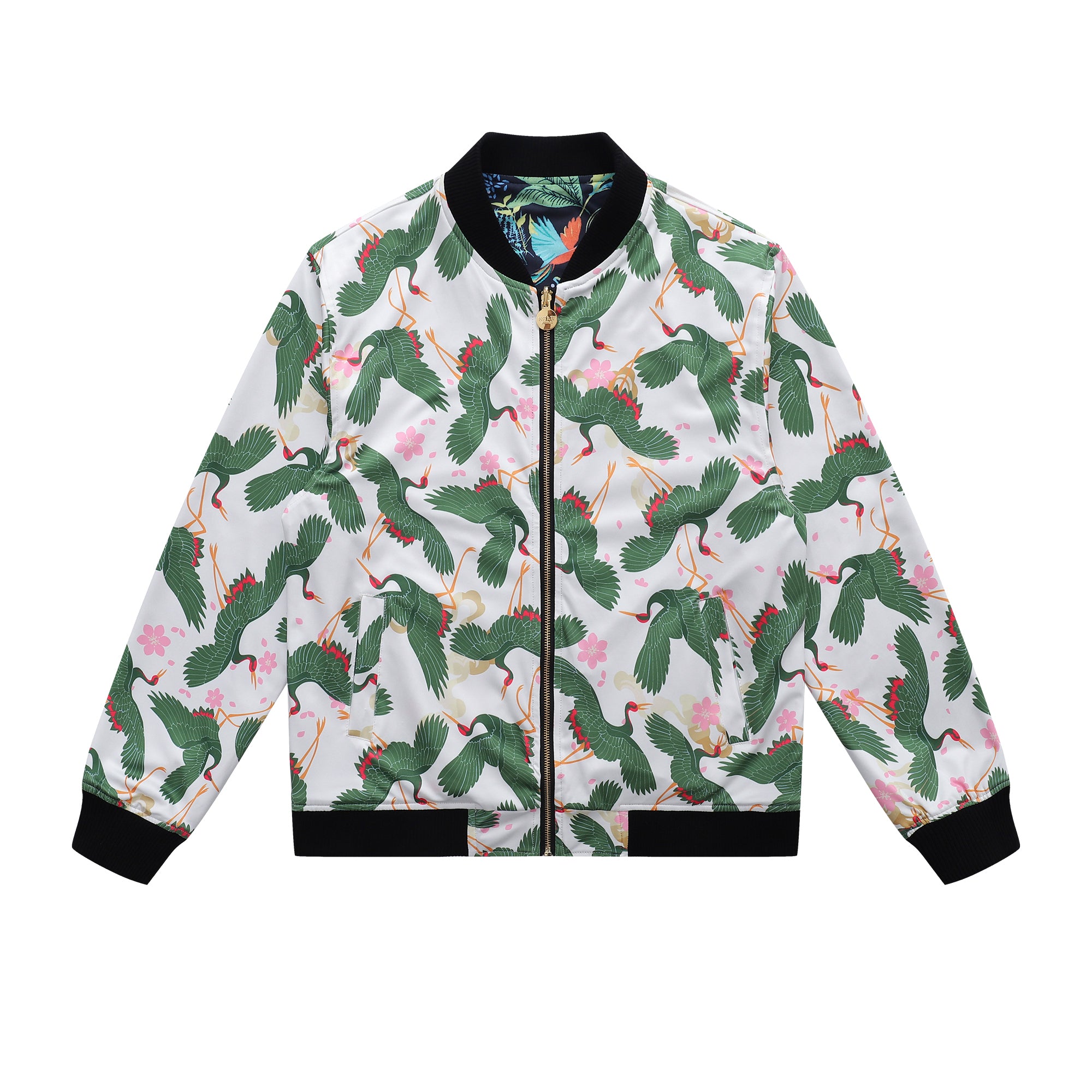 Soot and Ty Tropical Beauty Reversible Bomber Jacket