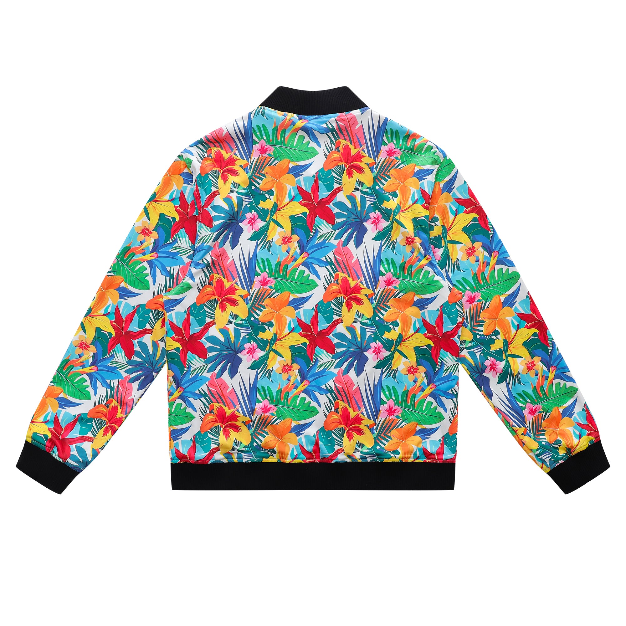 Soot and Ty Reversible Summer Floral Bomber Jacket