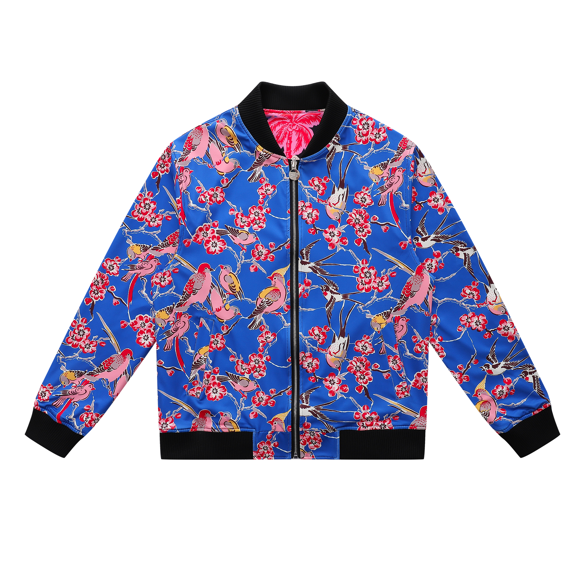 Soot and Ty Palm Tree Reversible Bomber Jacket Unisex