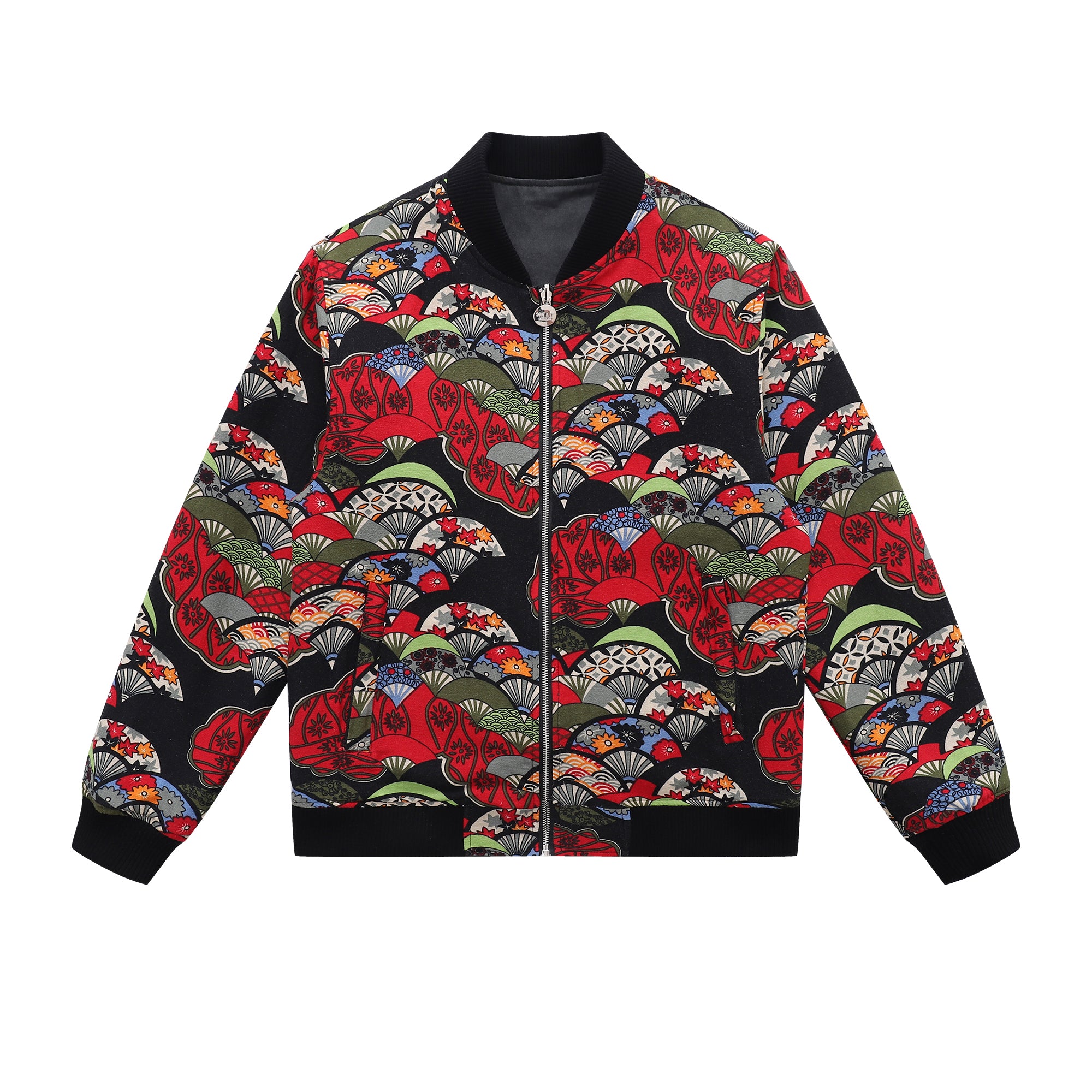 Classic Reversible Chore Bomber Jacket Dark Grey