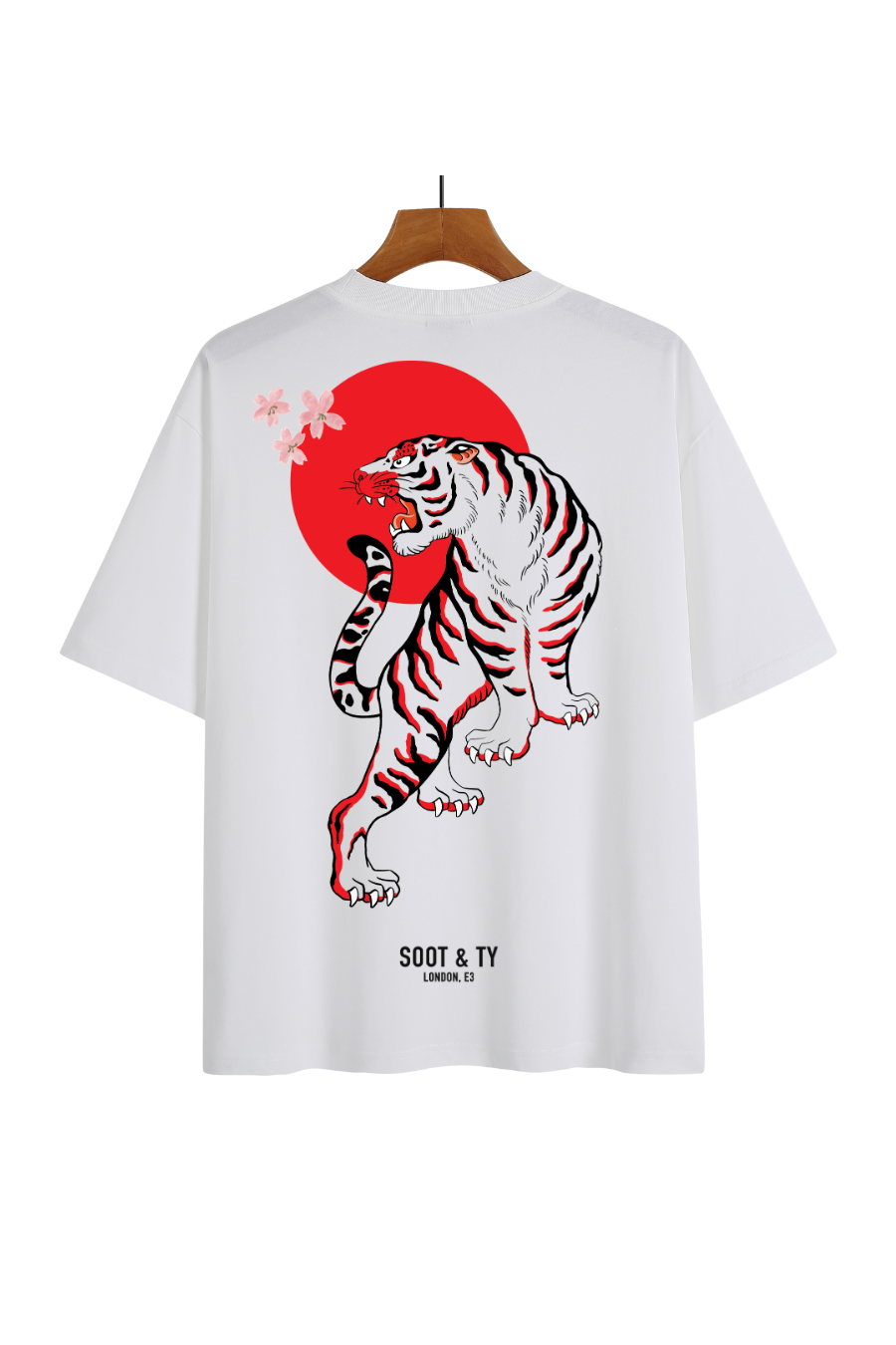 Soot and Ty Tiger Print Relaxed Fit T-Shirt