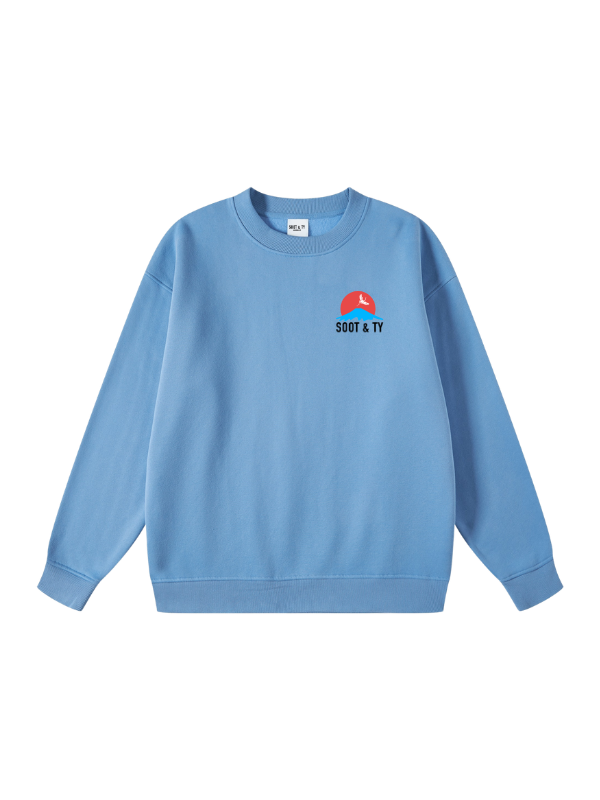 Dragon Reflective Graphic Relaxed Fit Sweatshirt