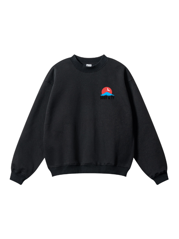Koi Reflective Graphic Relaxed Fit Sweatshirt