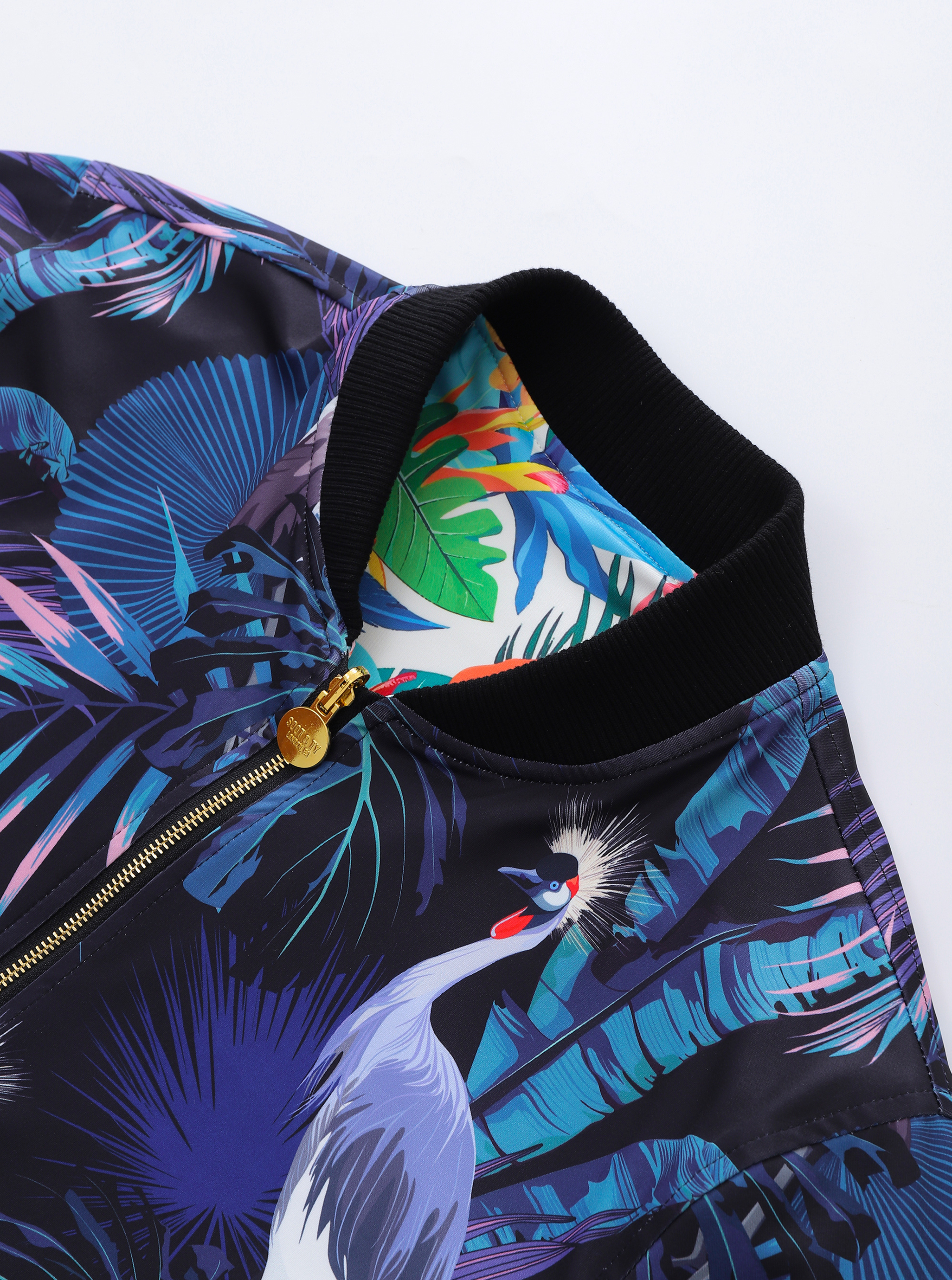 Soot and Ty Reversible Summer Floral Bomber Jacket