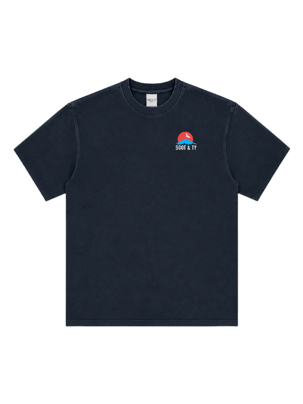 Tiger Graphic Stonewash Oversize Fit T-Shirt