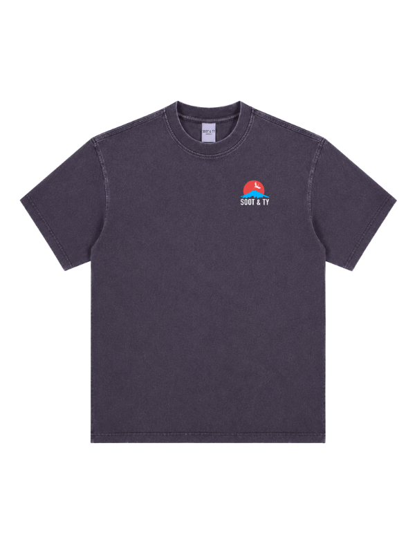 Koi Graphic Stonewash Oversize Fit T-Shirt