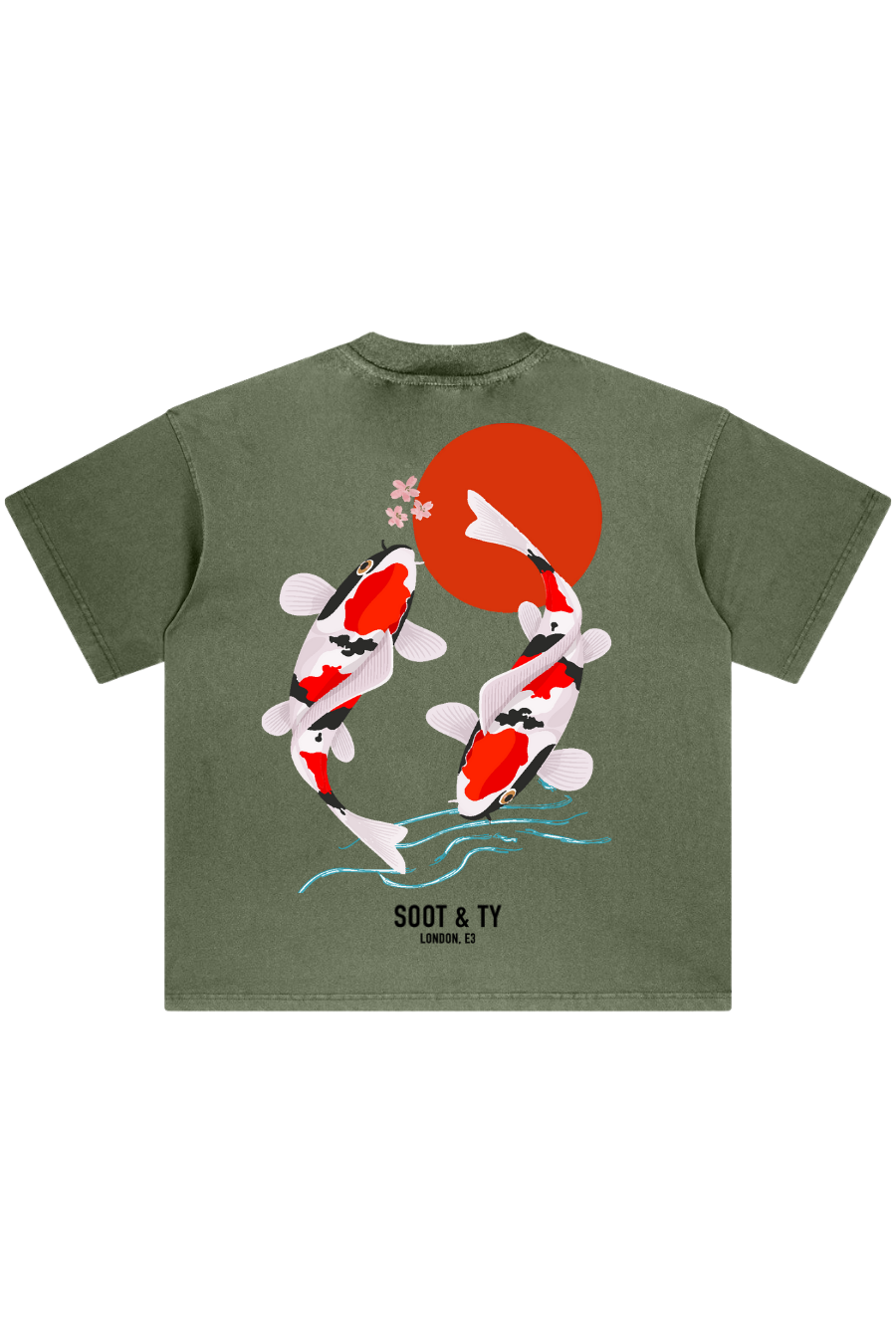 Stonewash Koi Relaxed Fit T-Shirt