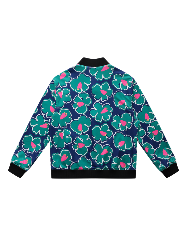 Koi Orange Reversible Bomber Jacket