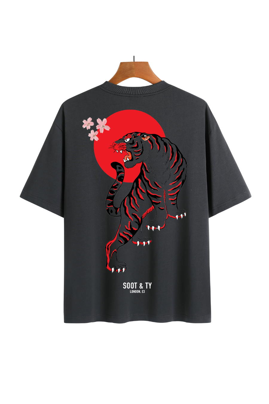 Soot and Ty Tiger Print Relaxed Fit T-Shirt