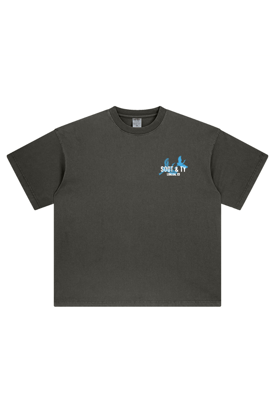 Soot and Ty Stonewash Koi Relaxed Fit T-Shirt
