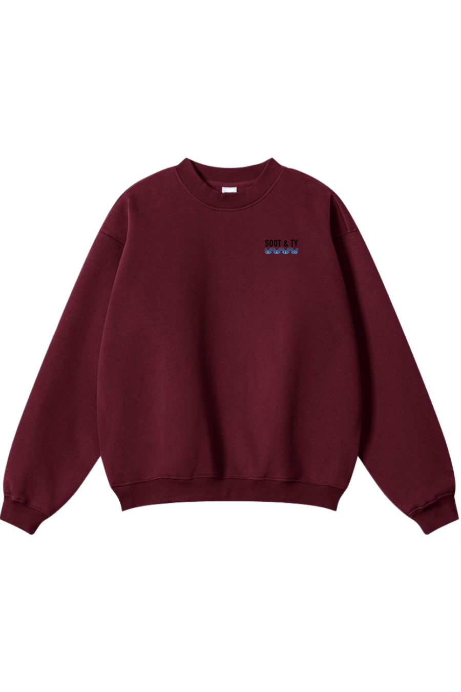 Reflective Koi Print Relaxed Fit Sweatshirt