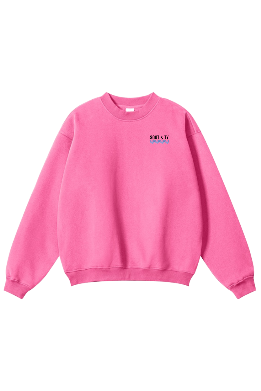 Reflective Dancing Crane Print Relaxed Fit Sweatshirt