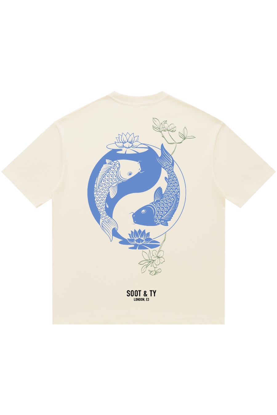 Soot and Ty Ying Yang Koi Relaxed Fit T-Shirt