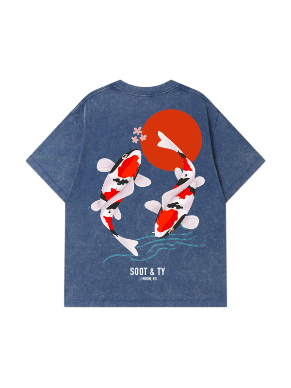 Koi Stonewash Graphic Relaxed Fit T-Shirt