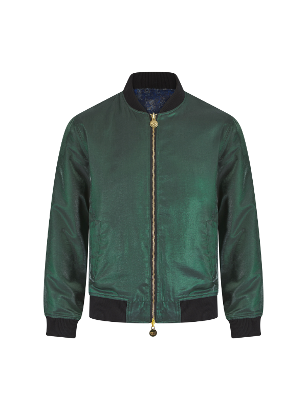 Green Reversible Tiger Sukajan Bomber Jacket