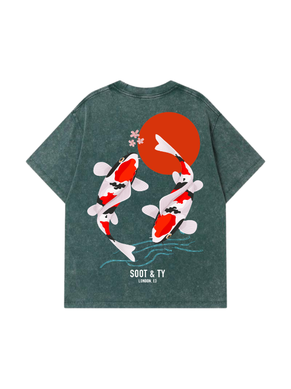 Koi Stonewash Graphic Relaxed Fit T-Shirt