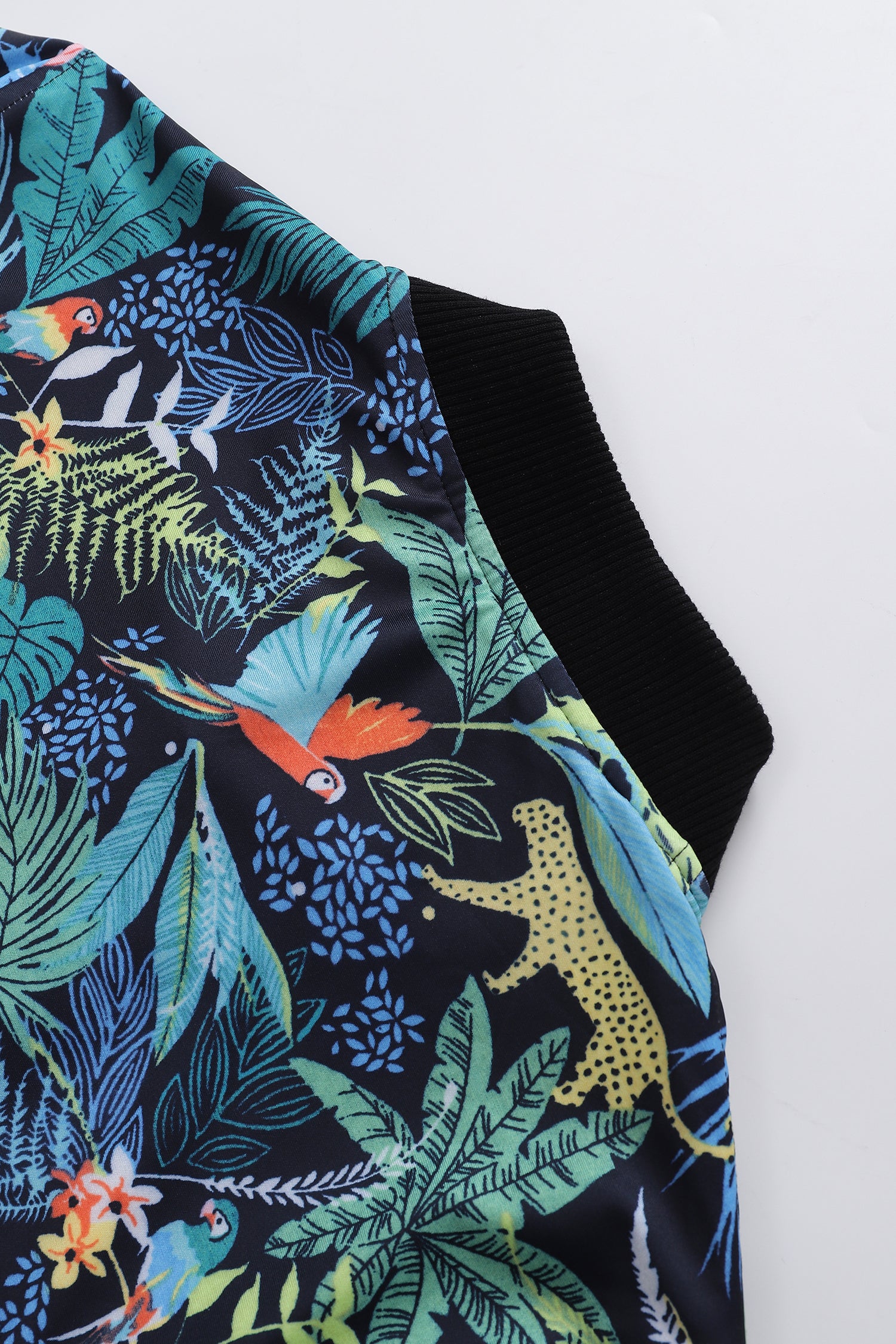 Soot and Ty Tropical Beauty Reversible Bomber Jacket