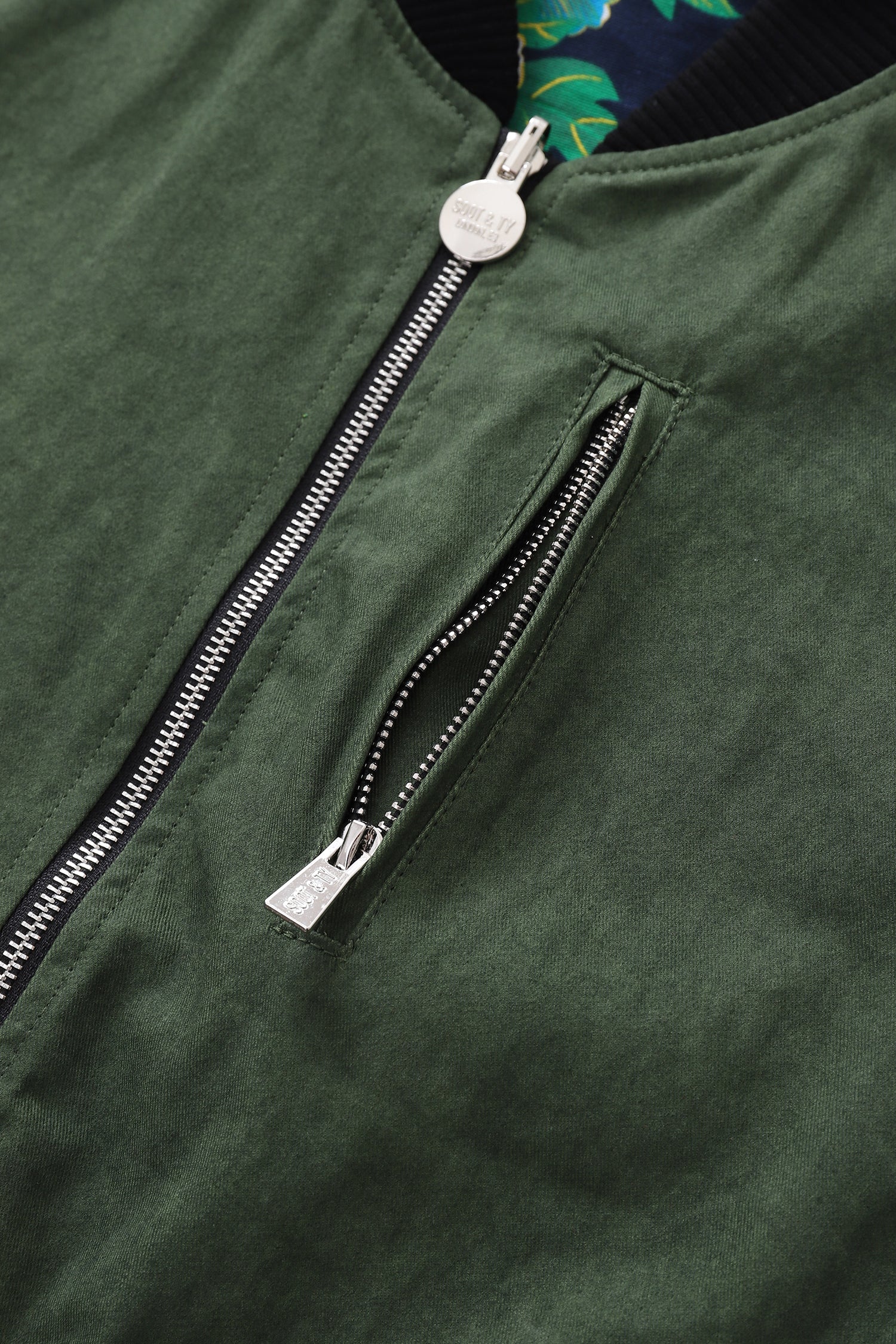 Classic Reversible Chore Bomber Jacket Forest Green