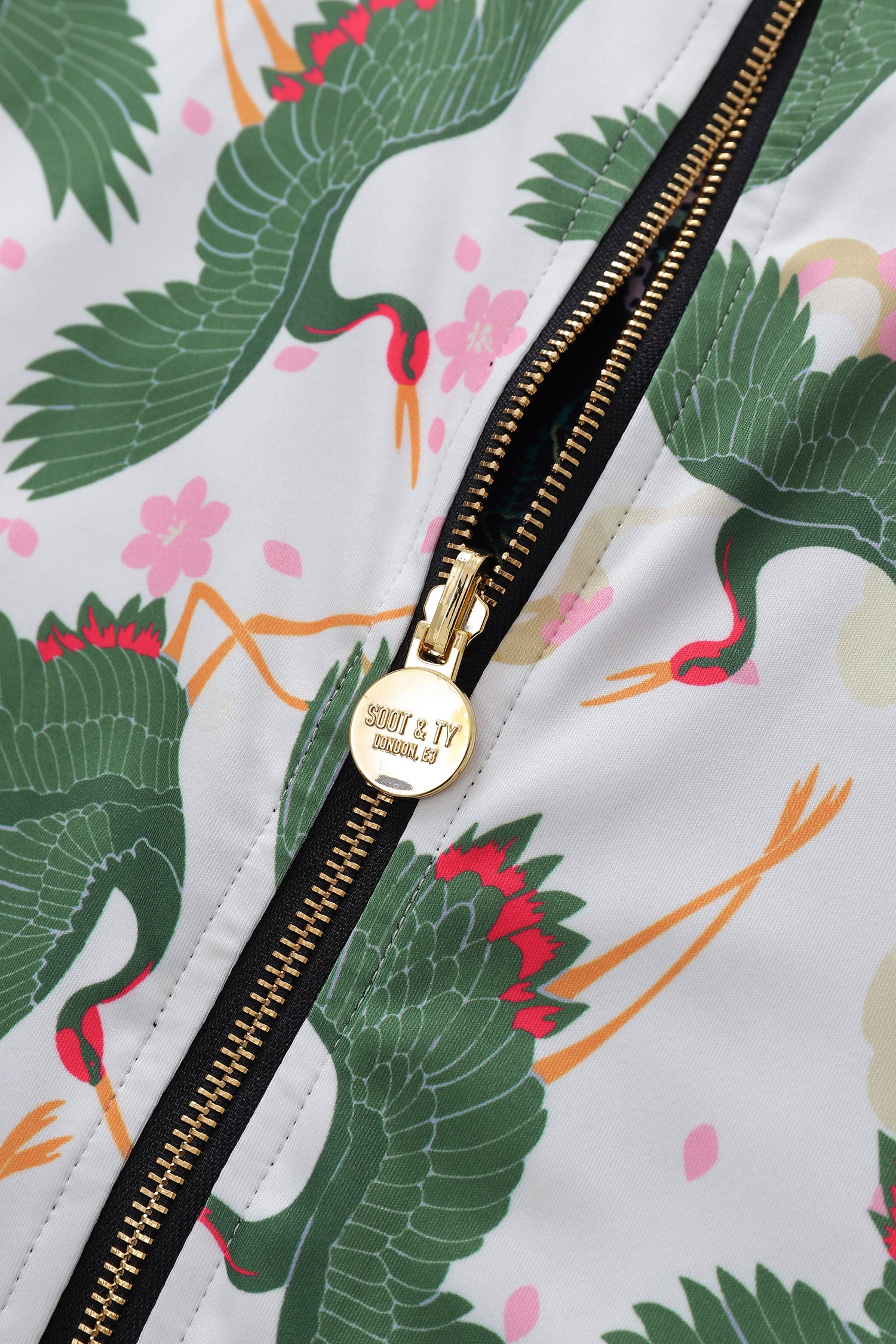 Soot and Ty Tropical Beauty Reversible Bomber Jacket