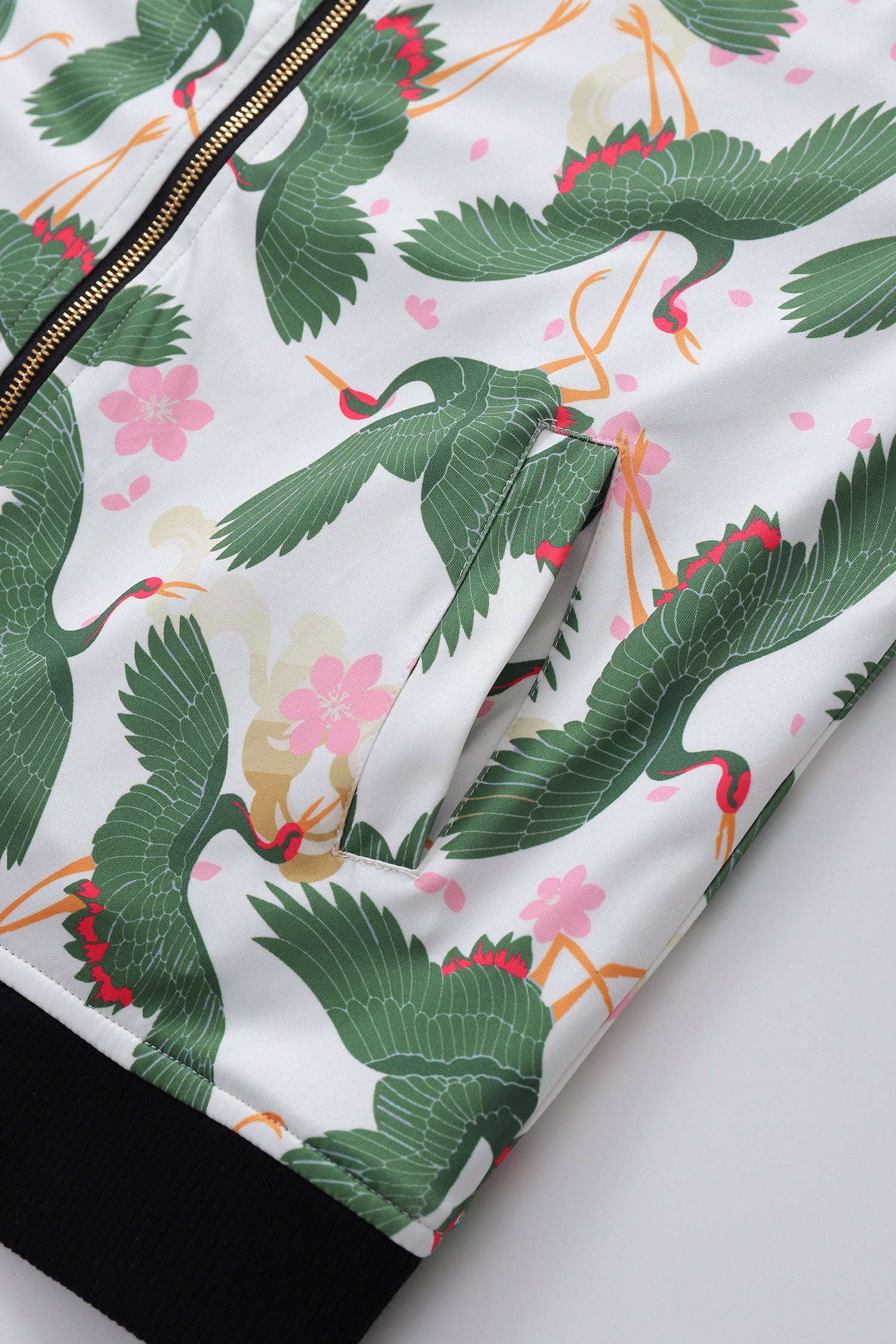 Soot and Ty Tropical Beauty Reversible Bomber Jacket