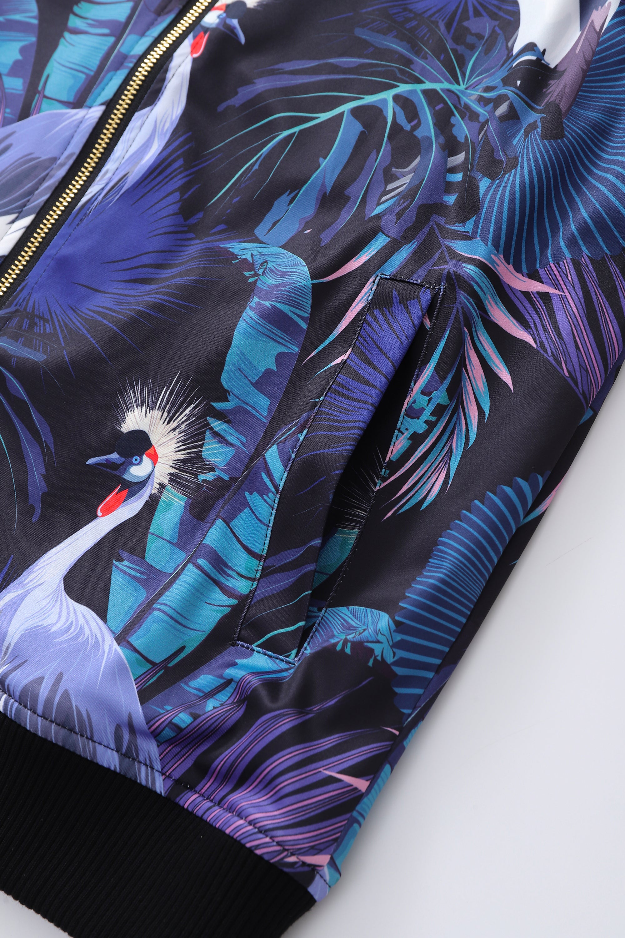 Soot and Ty Reversible Summer Floral Bomber Jacket