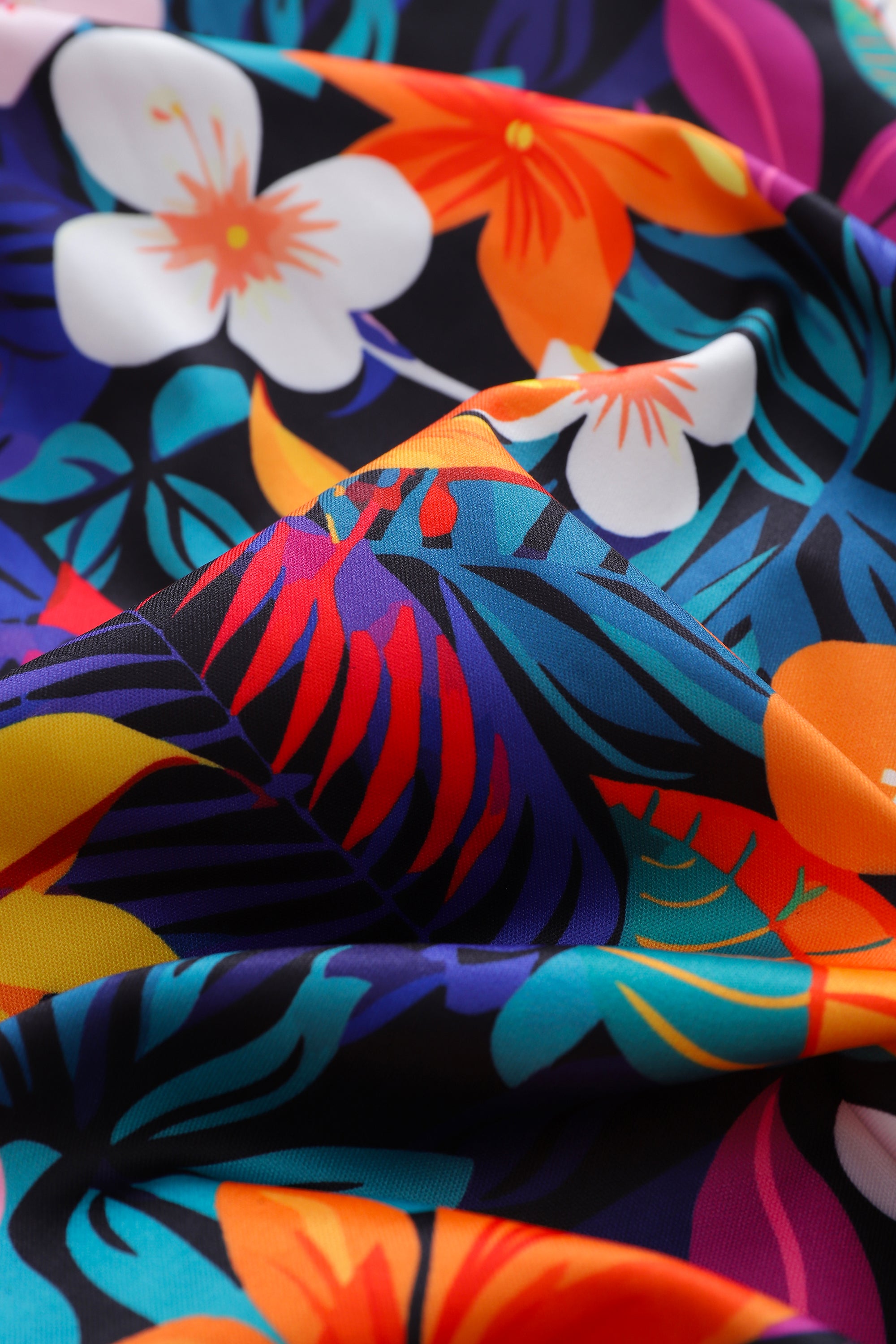 Soot and Ty Reversible Summer Black Floral Bomber Jacket