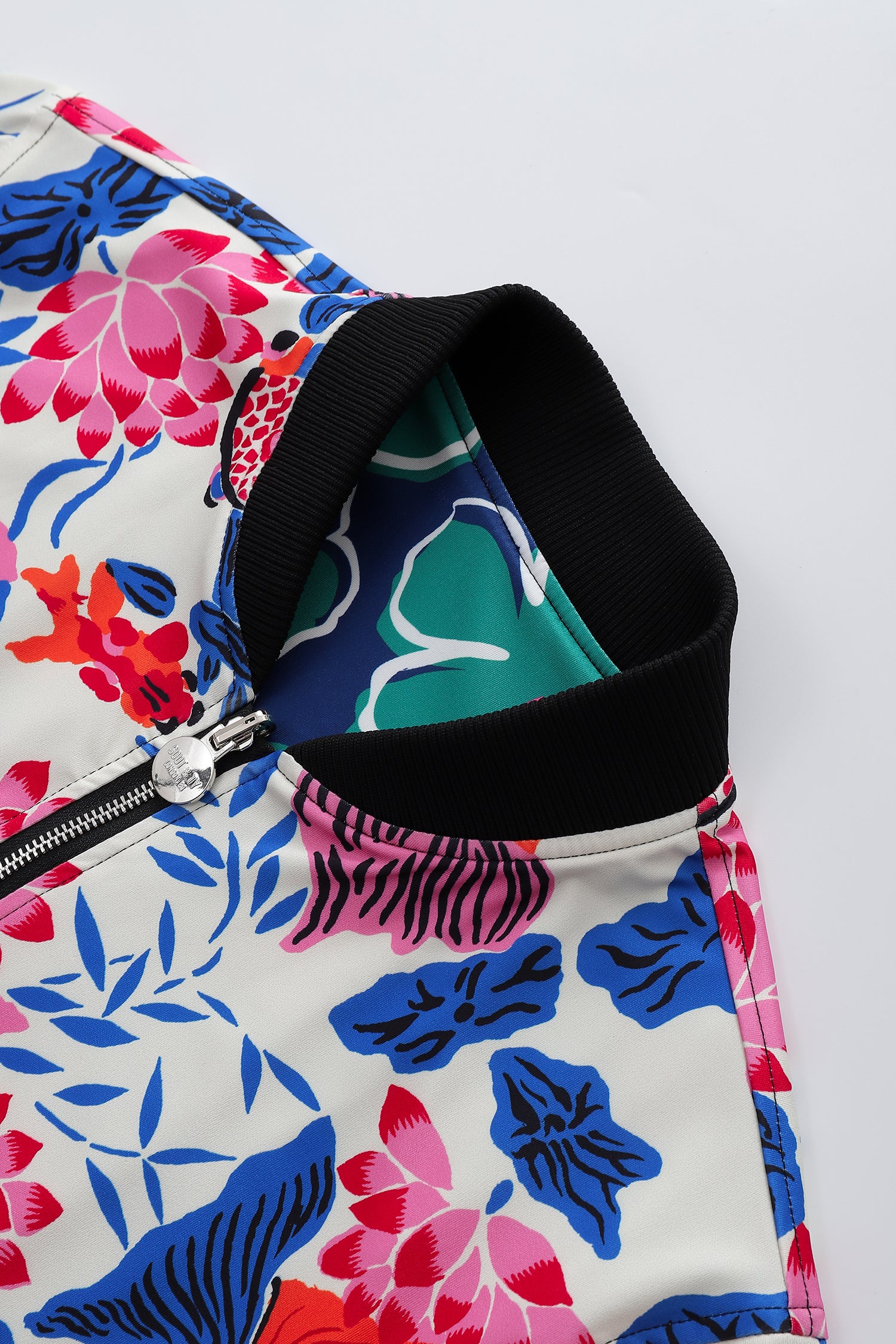 Soot and Ty Koi Orange Reversible Bomber Jacket Unisex