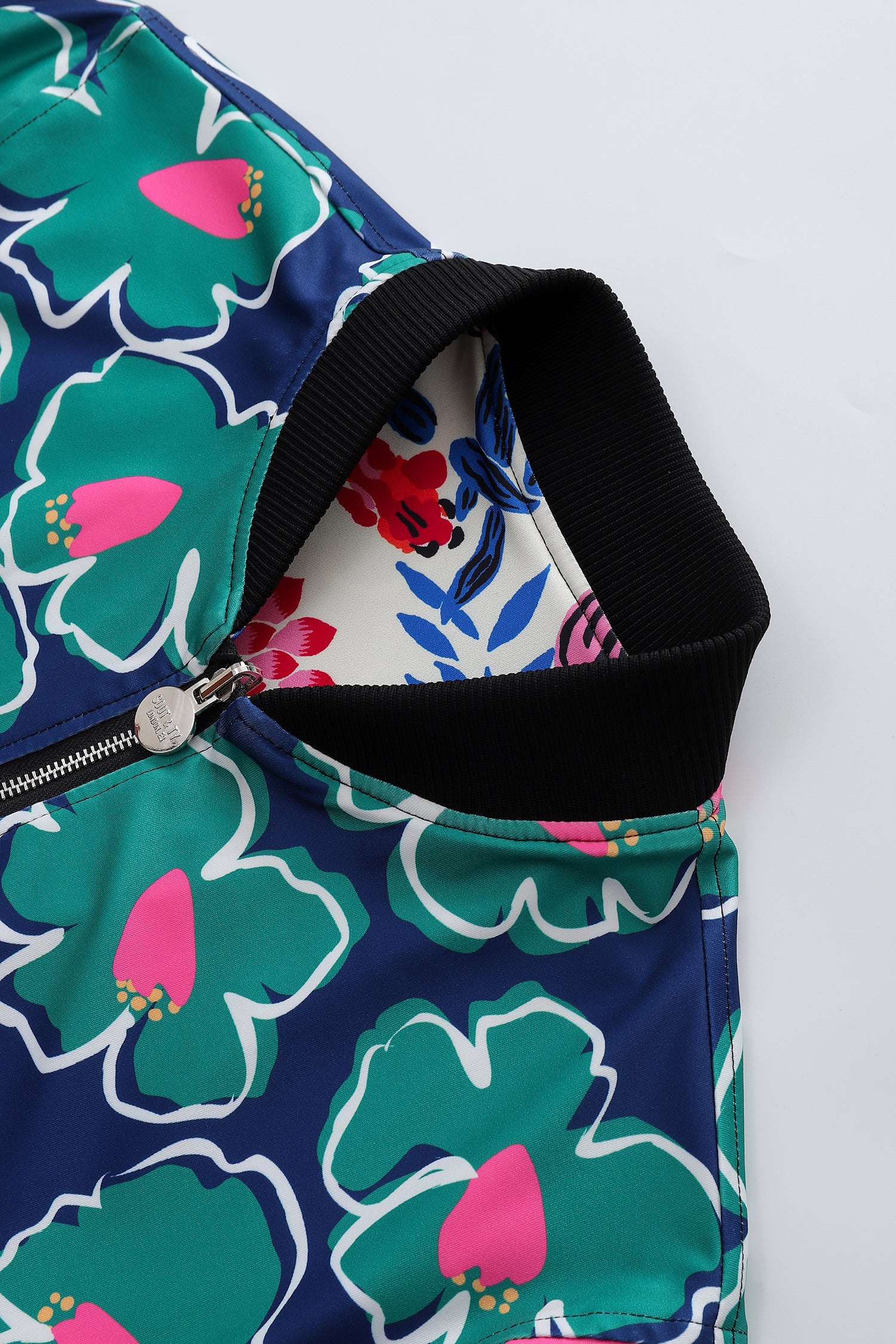 Soot and Ty Koi Orange Reversible Bomber Jacket Unisex