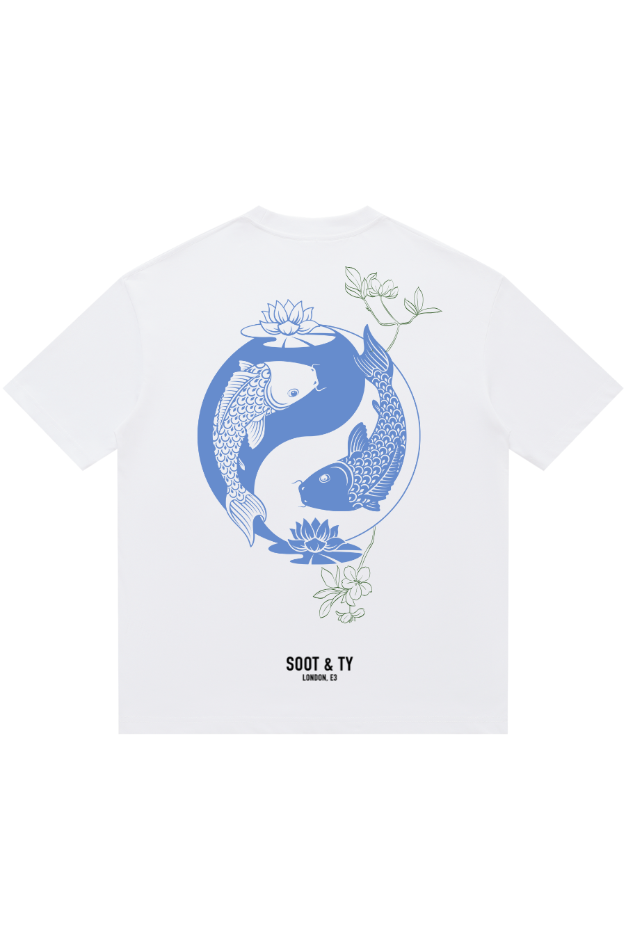 Soot and Ty Ying Yang Koi Relaxed Fit T-Shirt