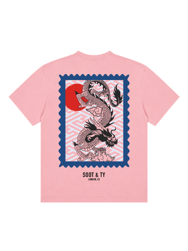 Dragon Stamp Graphic Relaxed Fit T-Shirt