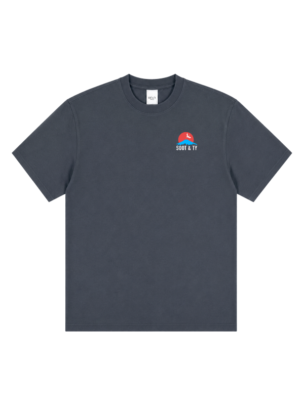 Dancing Crane Graphic Relaxed Fit T-Shirt
