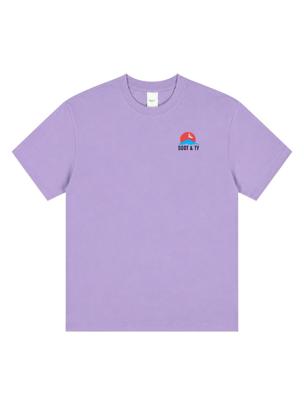 Dancing Crane Graphic Relaxed Fit T-Shirt