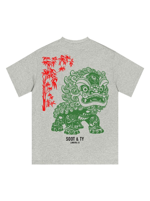 Lion Dog Graphic Relaxed Fit T-Shirt