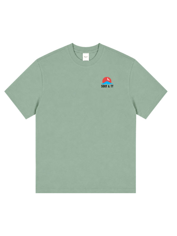 Pretty Crane Graphic Relaxed Fit T-Shirt