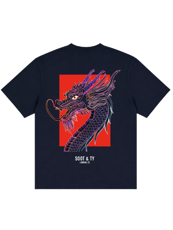 Dragon Head Graphic Relaxed Fit T-Shirt