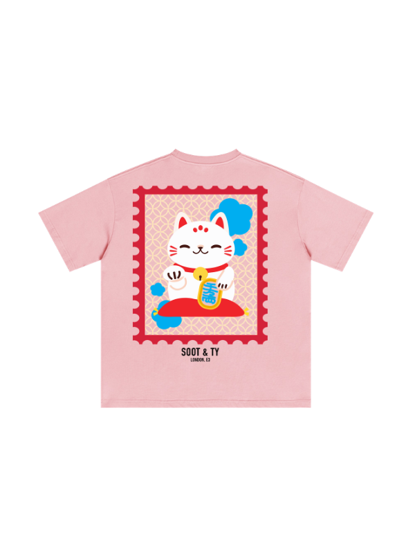 Kids/Petite Lucky Cat Print T-Shirt