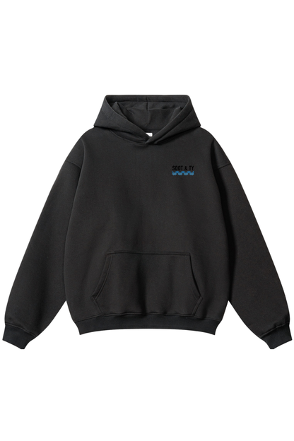 [PRE-ORDER] Reflective Dragon Print Relaxed Fit Hoodie