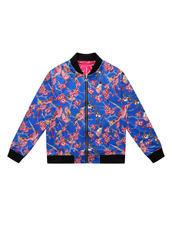 Palm Tree Reversible Bomber Jacket