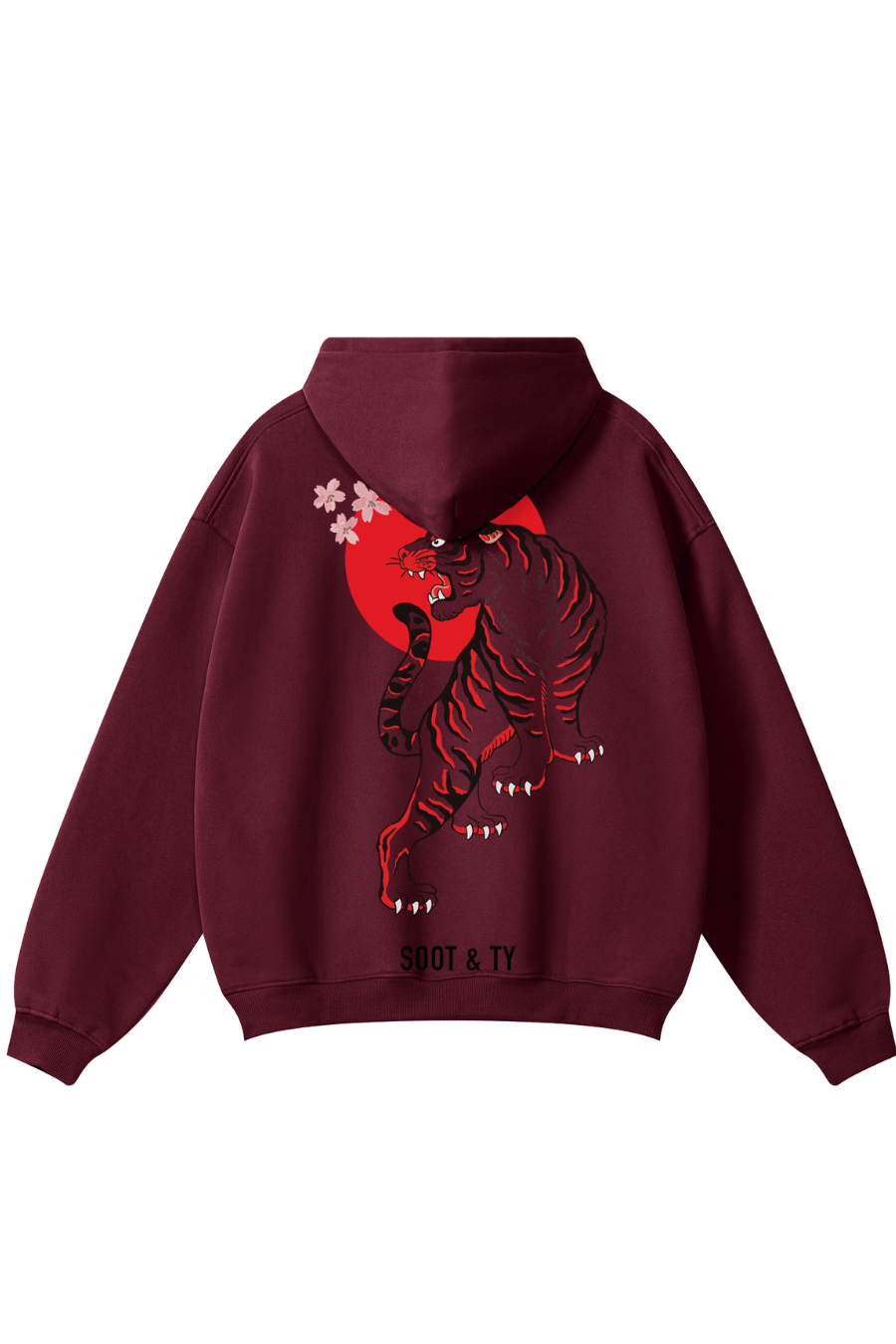 [PRE-ORDER] Reflective Tiger Print Relaxed Fit Hoodie