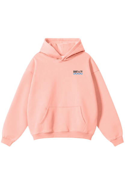 [PRE-ORDER] Reflective Pretty Crane Print Relaxed Fit Hoodie