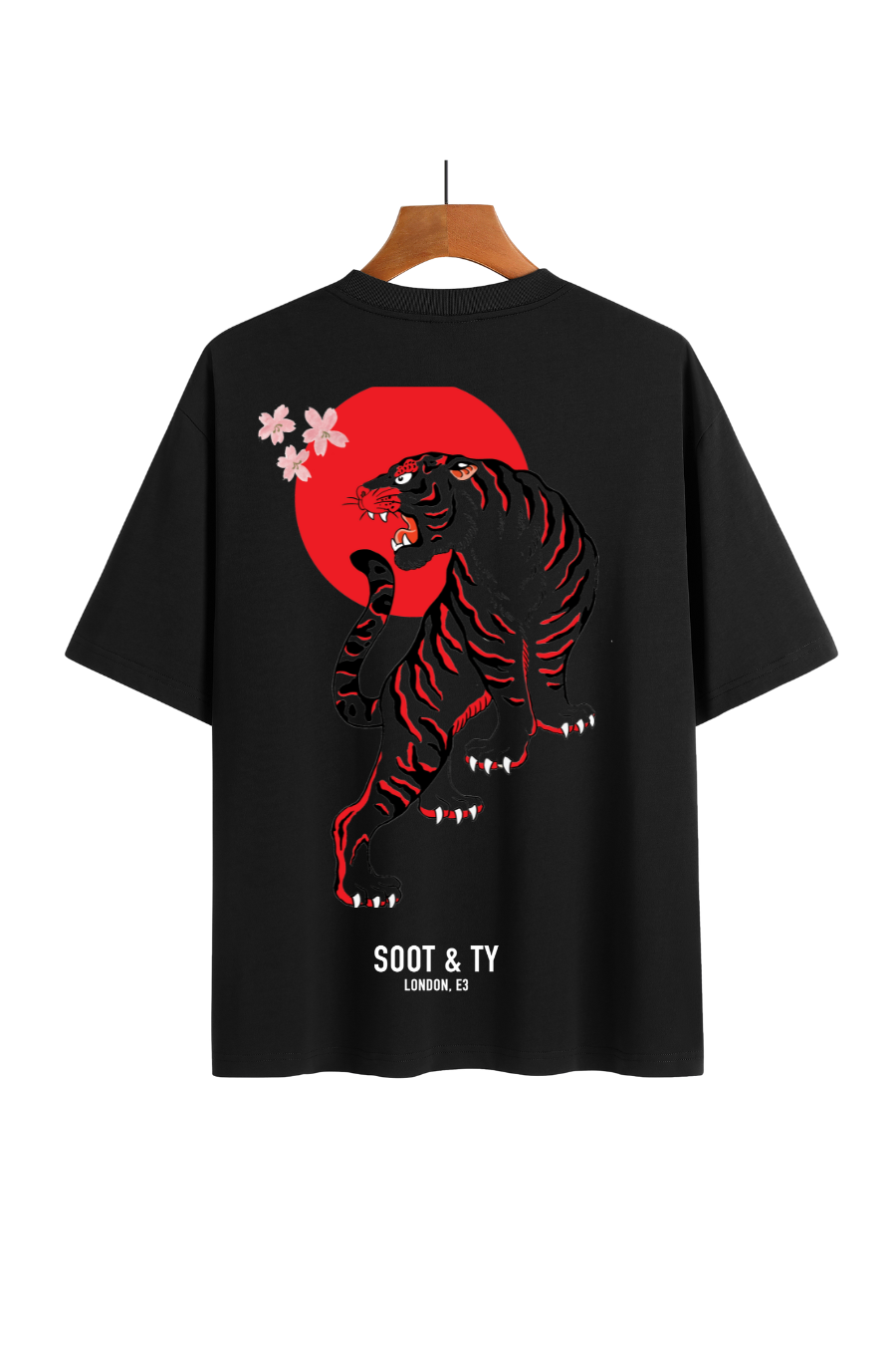 Soot and Ty Tiger Print Relaxed Fit T-Shirt